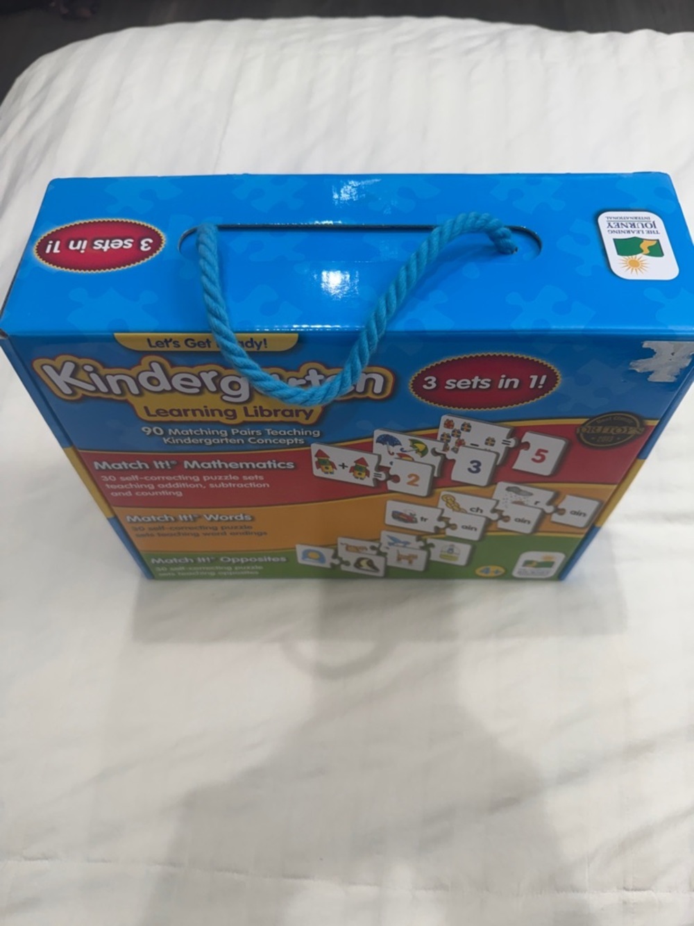 Kindergarten Learning Library Matching Puzzle Set - Blue/Red/Yellow/Green - Picture 3 of 5